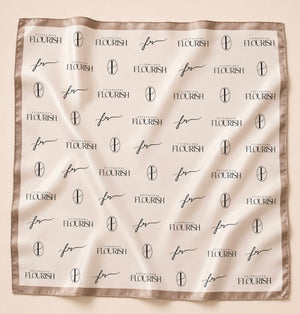 The Flourish Signature Satin Scarf