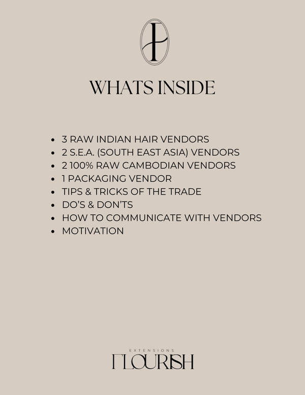 The Raw Hair Vendors List Ebook